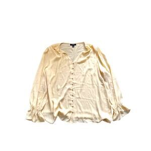 ALFANI, YELLOW, LONG SLEEVE, BUTTON DOWN TOP, SIZE XL